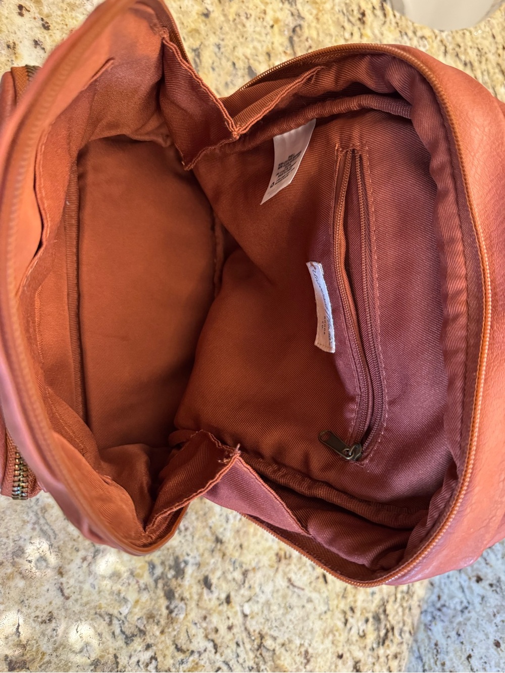 Universal Thread Small Non Leather Backpack in Rust - Picture 3 of 4